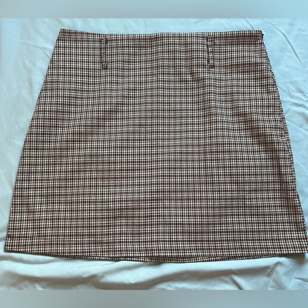 Red Plaid Mini Skirt